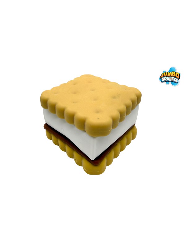 Trend Toys Jumbo Squeeze sandwichkoekje 10cm CDU