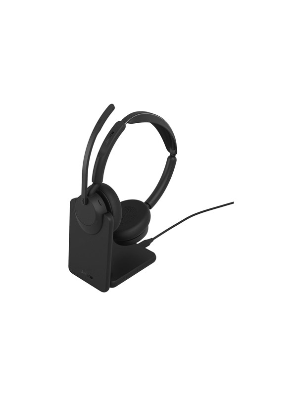 Jabra Evolve3 45 UC - USB-A with Dongle - Stereo (Charging Stand)