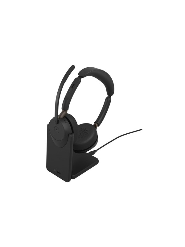Jabra Evolve3 65 MS - USB-A with Dongle - Stereo (Incl. Charging Stand)