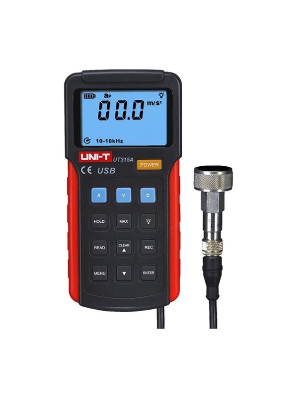 UNI-T UT315A Digitale Trillingen Testers Trillingen Acceleration Velocity Verplaatsing Meting Usb Aansluiten Pc Zachte