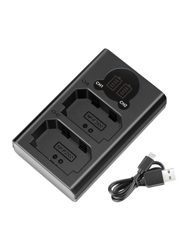 Neewer NEEWER DL-FZ100 dubbele batterijlader voor NP-FZ100-S batterijen