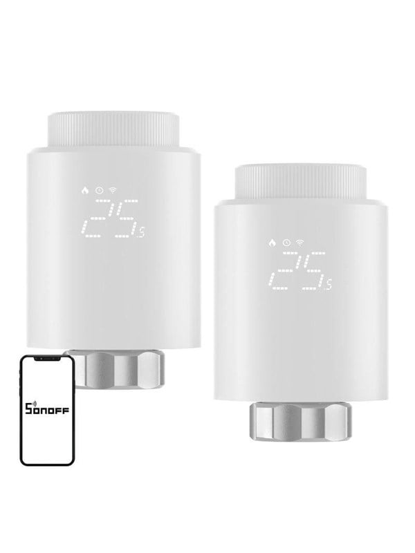 Sonoff SONOFF ZigBee TRVZB thermostatische kop, 2-pack