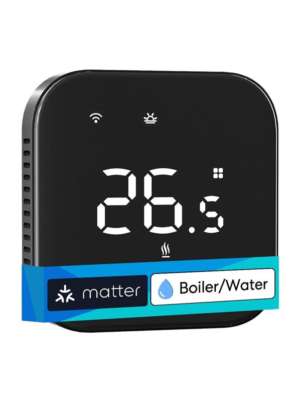 Meross MEROSS MTS215BMA-B(EU) Slimme Wi-Fi-thermostaat (zwart)