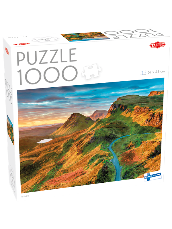 Tactic Quiraing, Schotland – Puzzel – 1000 stukjes – Schots Berglandschap – Isle of Skye – Hoogwaardige Scandinavische Kwaliteit