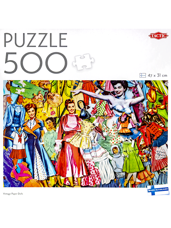 Tactic 500 pcs puzzle: Vintage Paper Dolls