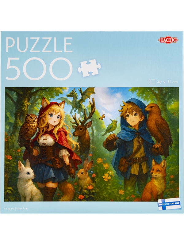 Tactic 500 pcs puzzle: Along the Sylvan Path