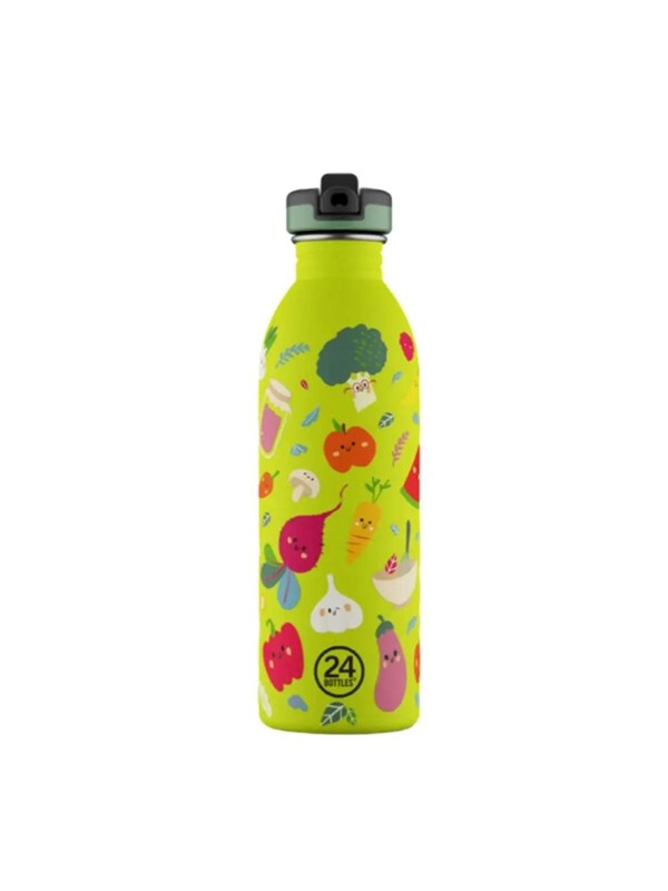 24Bottles - Urban Bottle - Veggie Friends - Lime