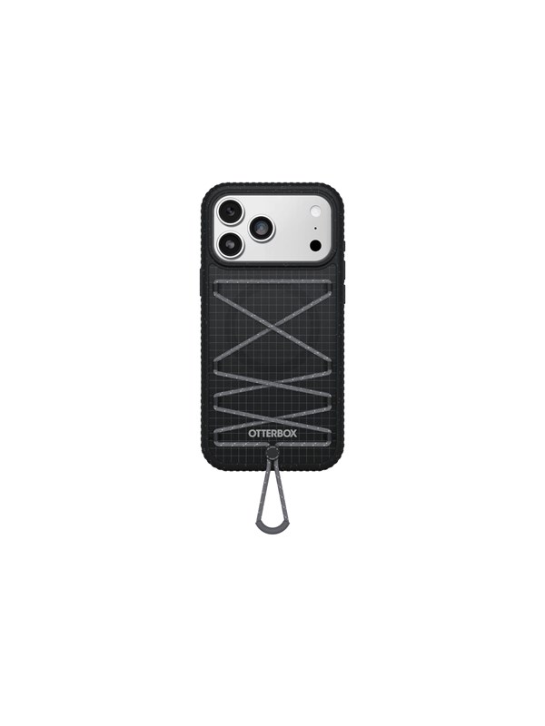 OtterBox Sole Series Hoesje Geschikt voor Apple iPhone 17 Pro Max | Back Cover | Compatibel met MagSafe | Met Draaglus | Gerecycled | Vector Zwart