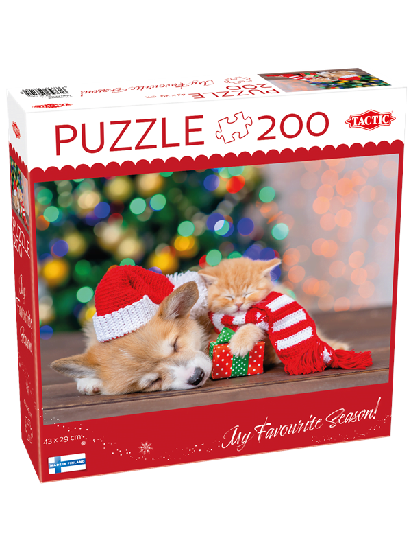 Tactic 200 pcs puzzle: Paws and presents