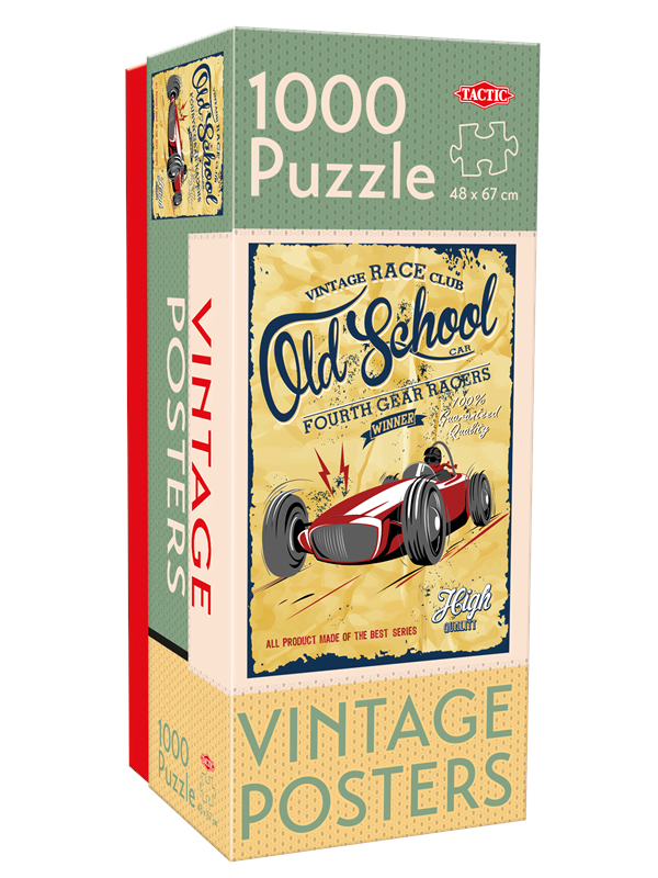 Tactic 1000 pcs: Vintage: Old School Gear Racers