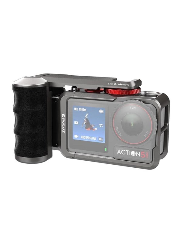Puluz Metalen beschermhoes met -handgreep voor DJI Osmo Action 5 Pro / Action 4 / Action 3