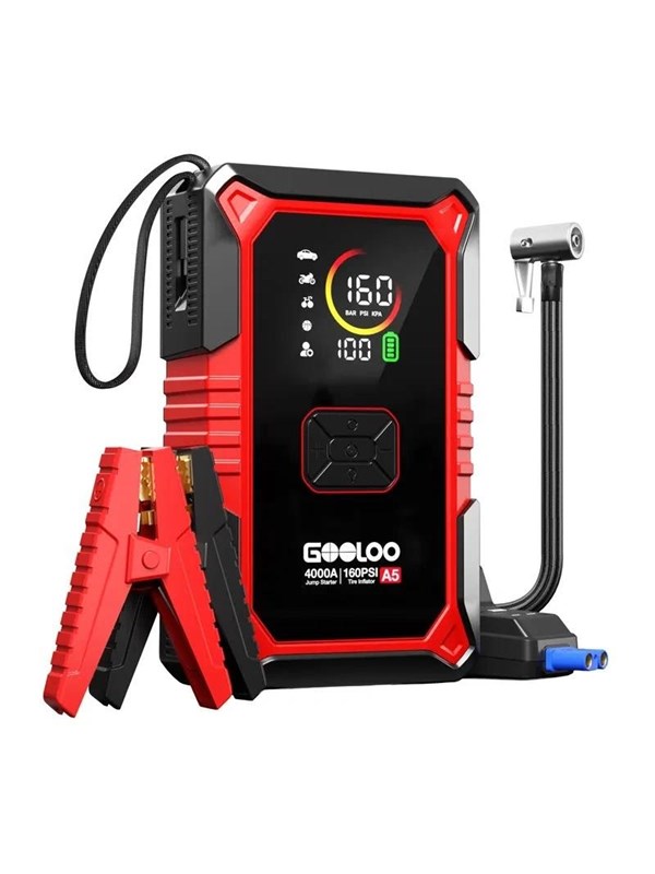 GOOLOO A5 2-in-1 Jumpstarter met compressor