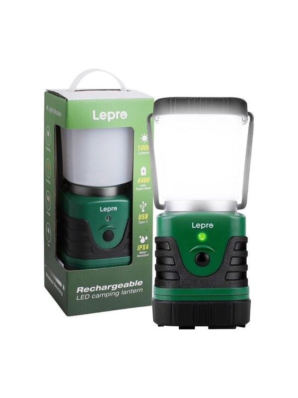 Lepro LEPRO 3300008 Kampeerlamp, 1000 lm, 3600 mAh