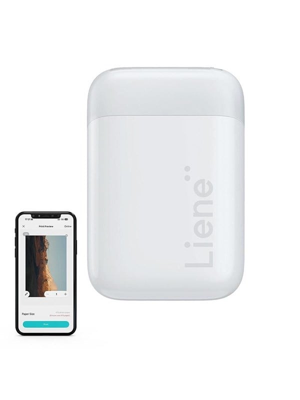 Liene Pearl 2x3" draagbare fotoprinter (Wit) afbeelding 1