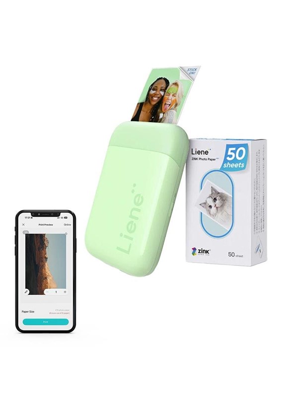 Liene Pearl 2x3" draagbare fotoprinter (Groen)