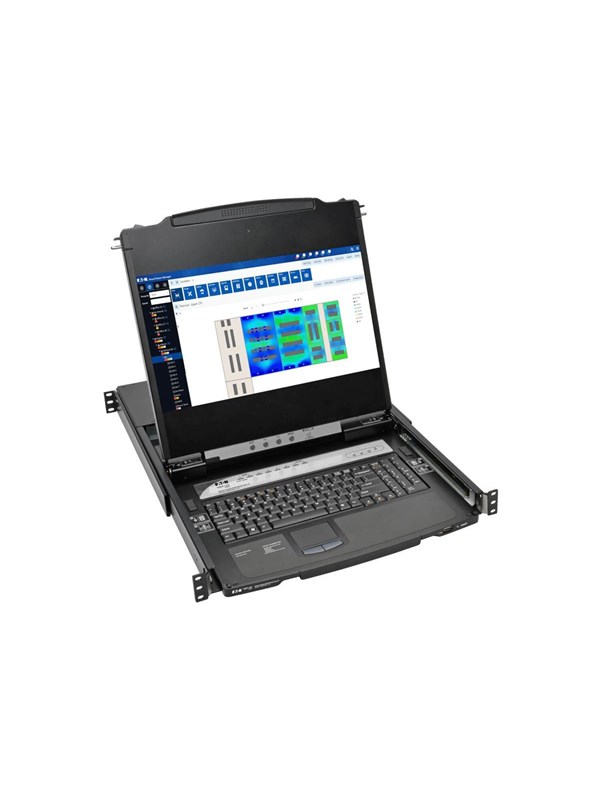 Tripp Lite Eaton Series NetDirector 8-Port Rackmount Console HDMI KVM Switch 17 LCD IP Remote Access