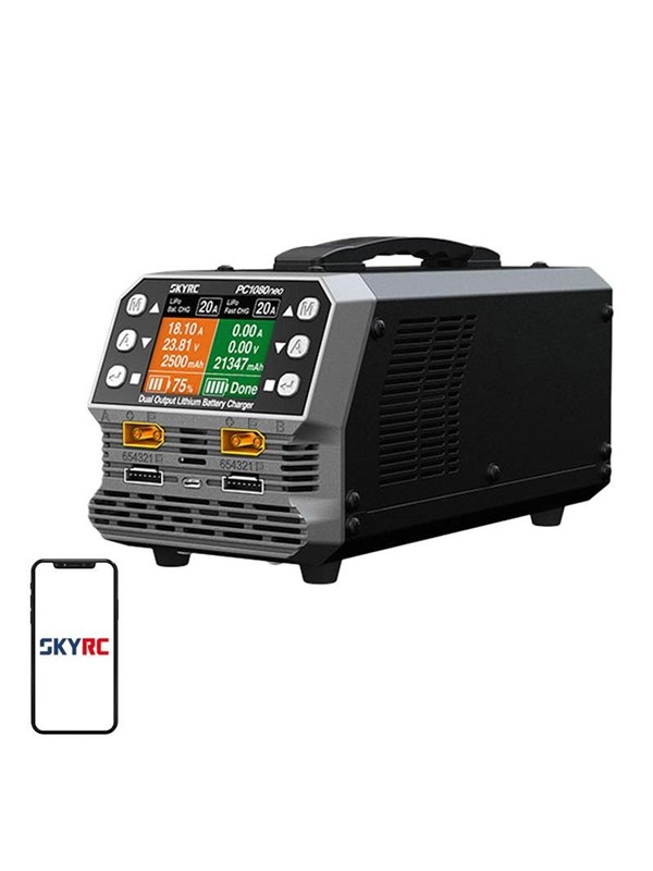 SkyRC PC1080neo dual-channel lithiumbatterijlader
