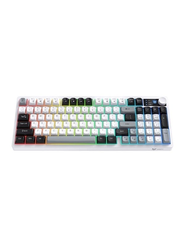 ONIKUMA MT902 2.4G Gaming Keyboard (Black and White) - Gaming toetsenbord - Engels (US international)