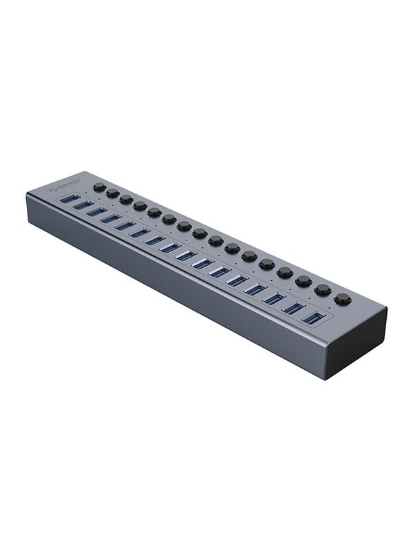 ORICO BT2U3-16AB Hub 16x USB-A 3.0 with switches - gray USB hub - 16 - USB 3.0 - Grijs