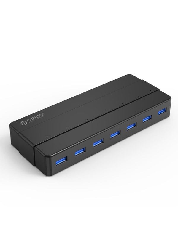 ORICO Hub Orico H7928-U3-V1 7x USB-A 3.0 - black USB hub - 7 - USB 3.0 - Zwart