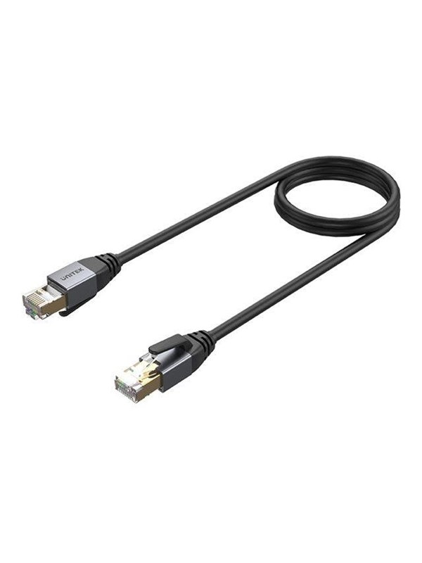 Unitek network cable - 2 m - black - Zwart - 2m