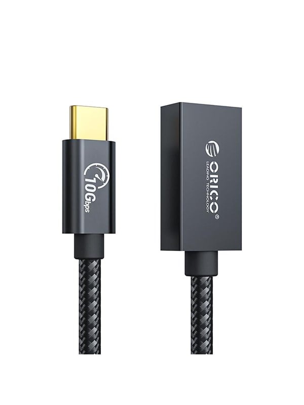 ORICO CAF31 USB-C - USB-A 3.1 Gen 2 10Gbps 30cm OTG adapter - black
