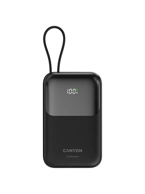 Canyon OnPower 101 10000 mAh PD 22.5W, Zwart - 10000 mAh