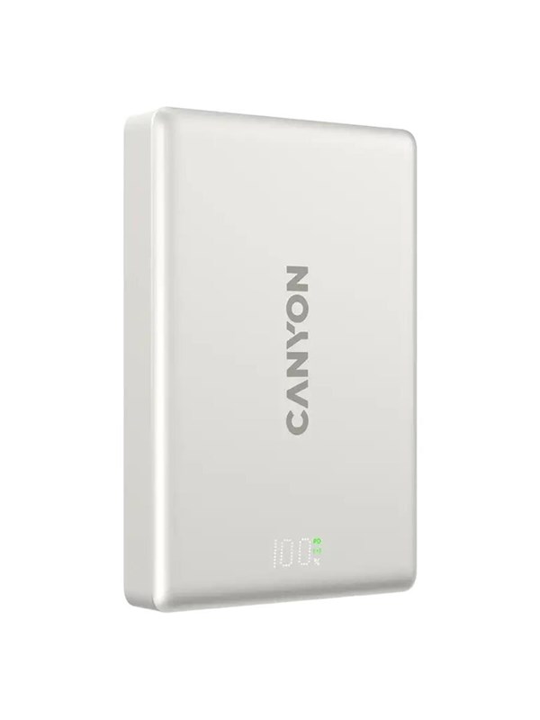 Canyon OnPower 511 MagSafe Powerbank 10000mAh, Beige - 10000 mAh