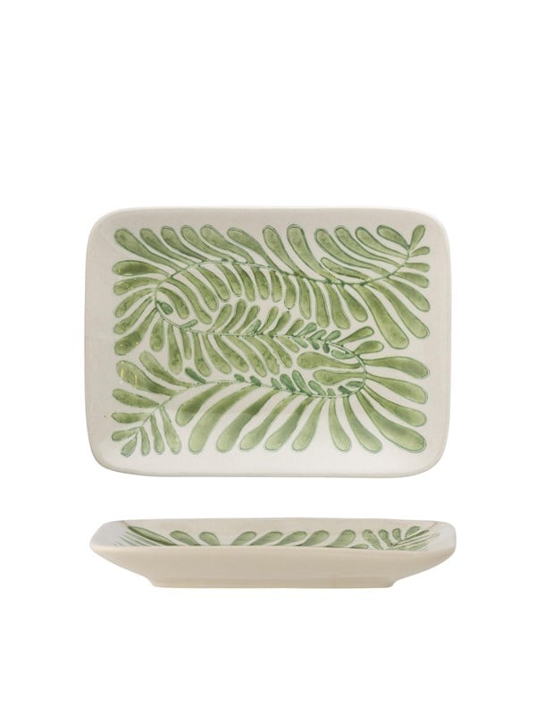 Bloomingville Schaal aardewerk groen Fauni 15cm
