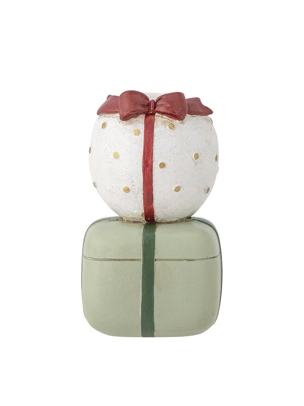 Bloomingville Wish kandelaar, polyresin, groen, Ø5xH9 cm