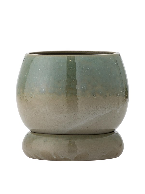 Bloomingville Bloempot aardewerk groen Imke Ø18cm