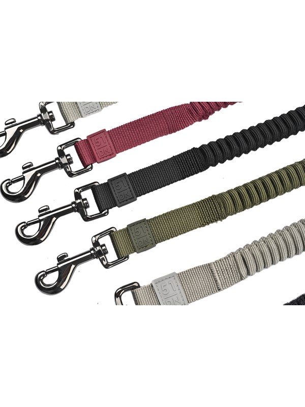51 Degrees North - Wanderful - Leash - Nylon - Bungee - Khaki - 120x2,5cm