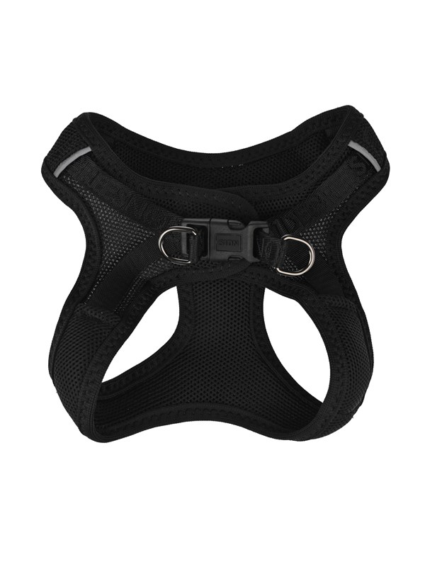 Y-tuig instap ademend zwart XS borstomvang 35-42cm nekomvang 30-37cm