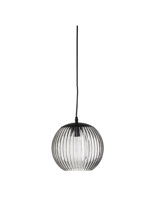 Bloomingville Sybia hanglamp, grijs, glas