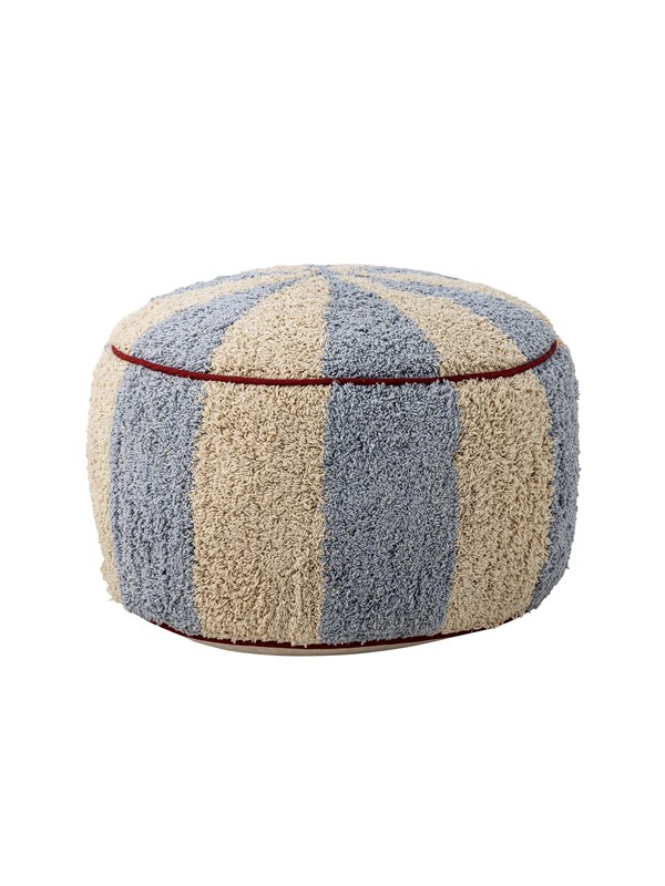 Bloomingville Poef Charoline Blauw