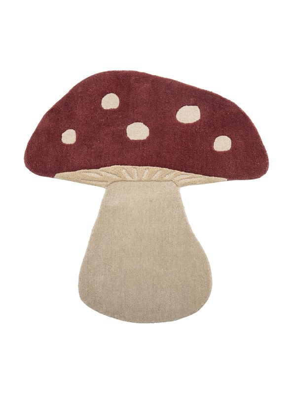 Bloomingville Vloerkleed Mushroom Paddenstoel Rood