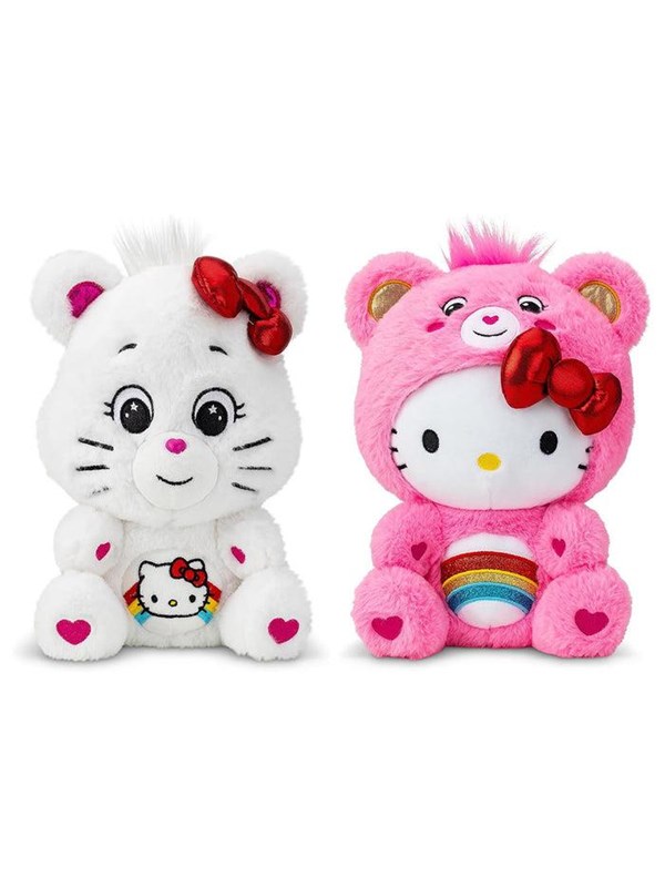Troetelbeertjes en Hello Kitty knuffel set - 2 Pack - 30 cm - Cute