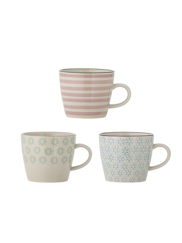 Bloomingville Mokkenset aardewerk Patrizia 3 stuks