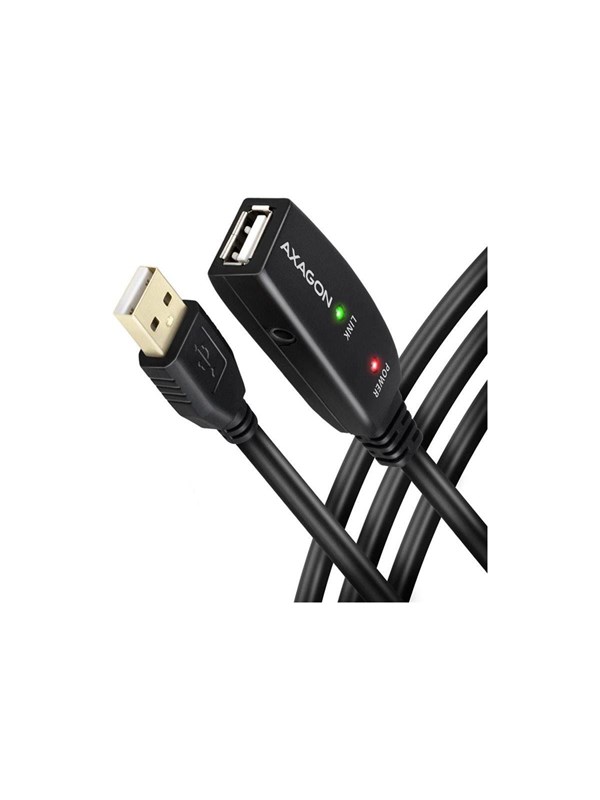 AXAGON ADR-207 USB-kabel USB 2.0 USB-A stekker 7.5 m Zwart