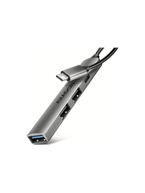 AXAGON HUE-STC - hub - 4 poorten USB hub - 4 - Zilver