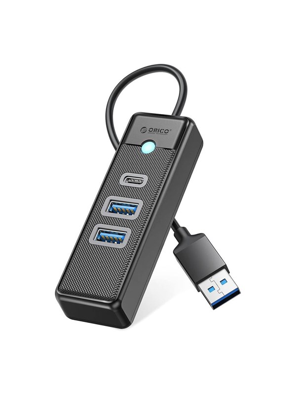 ORICO PWC2U-U3 3-port USB hub 2x USB-A 3.0 1x USB-C 3.0 1.8 m - black USB hub - USB 3.0 - Zwart