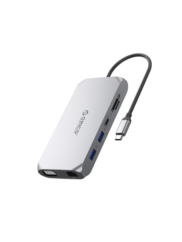 ORICO XCR 12in1 USB-C Docking Station USB hub - 12 - USB 3.1 - Grijs