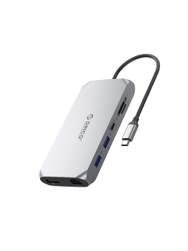 ORICO XCR 12in1 USB-C Docking Station USB hub - 12 - USB 3.1 - Grijs