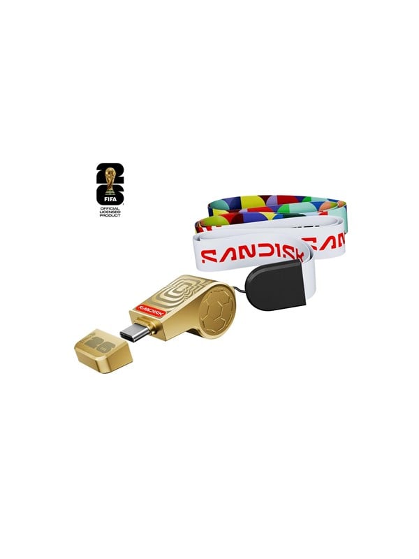 Sandisk  FIFA World Cup 2026 (Gold Edition) - USB flash drive - 128 GB - 128GB - USB-stick