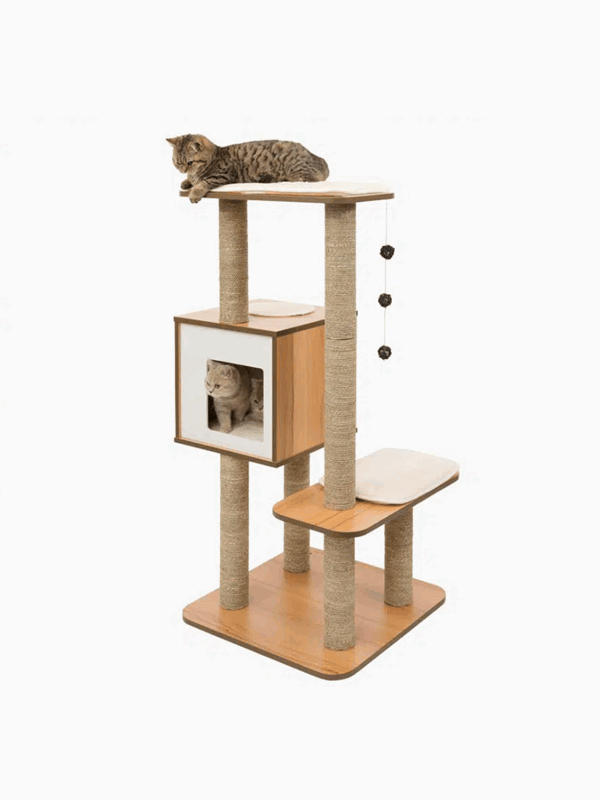 Catit Vesper Kradsetræ V-High Base Valnød 56 x 56 x 121
