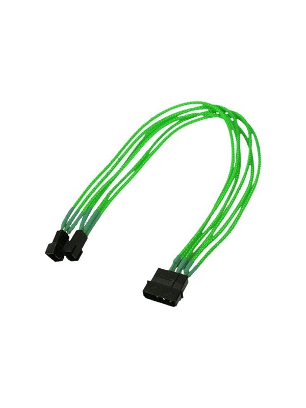 Nanoxia - fan power adapter - 3 PIN internal power to 4 pin internal power (fan only) - 30 cm