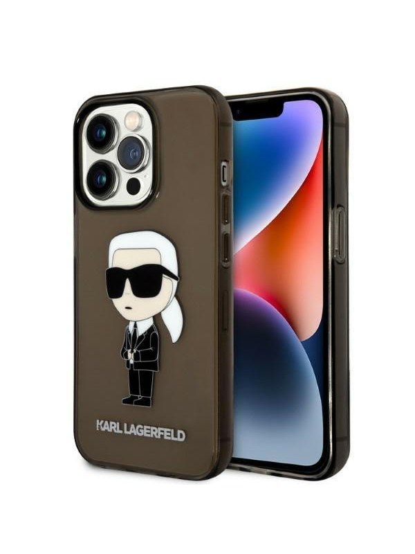 Karl Lagerfeld KLHCP14LHNIKTCK iPhone 14 Pro 6.1" black/black hardcase Ikonik