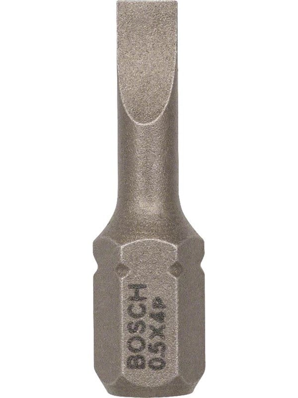 Bosch - Bit extra-hard S 0,5x4,0, 25 mm - 25 stuks