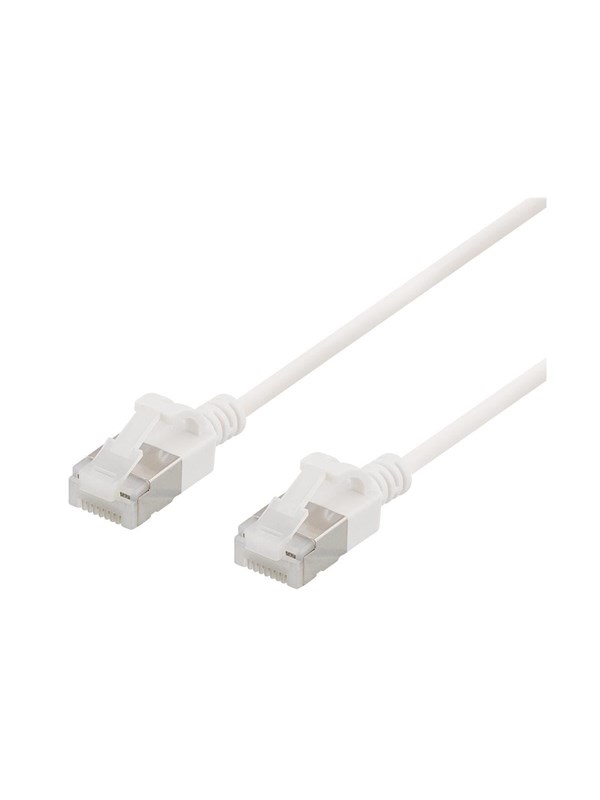 Deltaco patch cable - white - Wit