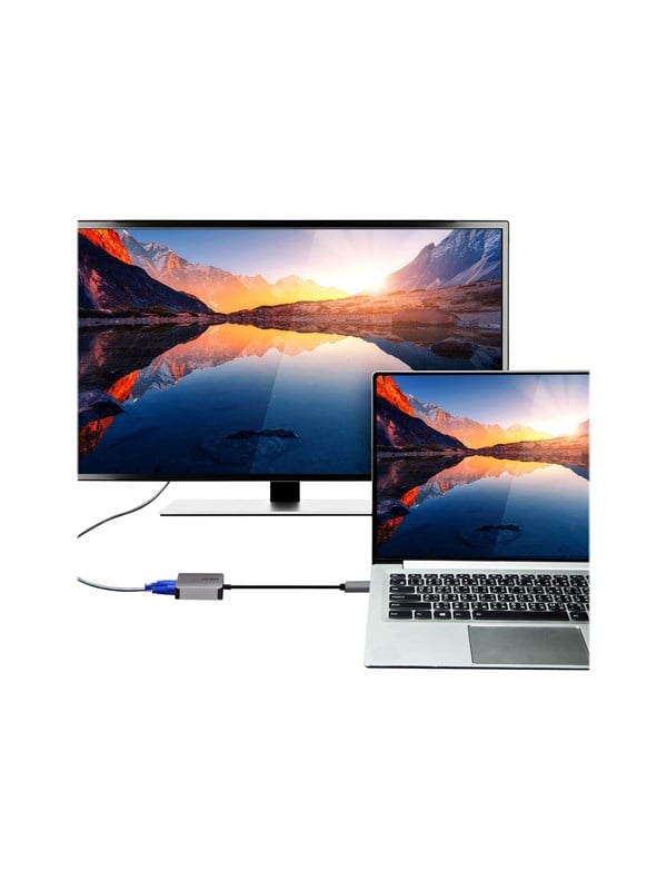 ATEN UC3002A - video adapter - USB-C to HD-15 (VGA) - 9.6 cm